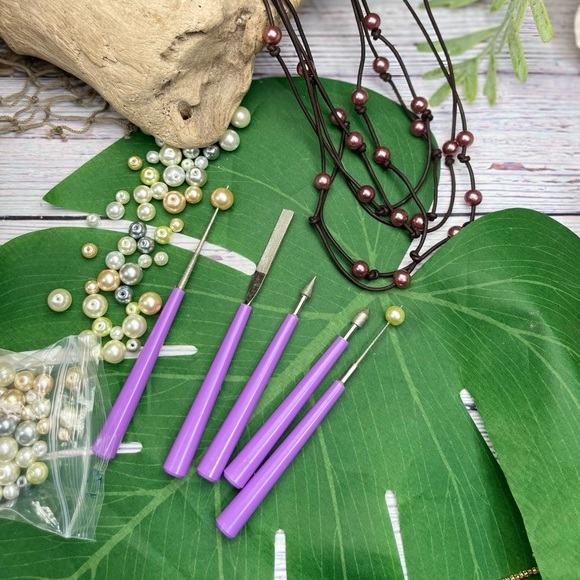 10pc DIAMOND TIPPED BEAD REAMERS & POLISHING CLOTHS JEWELRY MAKING BUNDLE LOT - Picture 10 of 16